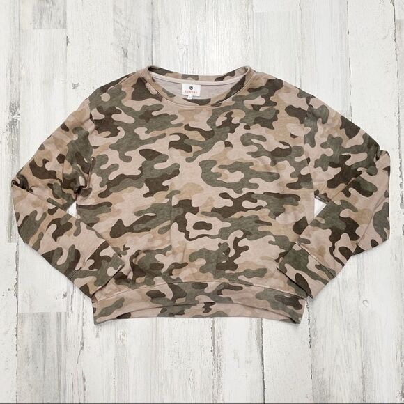 Sundry Camo Long Sleeve Crew Neck - Picture 1 of 6